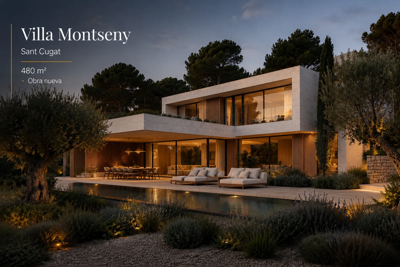 Villa Montseny — Sant Cugat, obra nueva, 480 m²