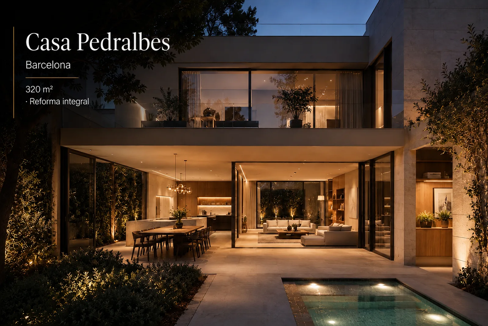 Casa Pedralbes — Barcelona, reforma integral, 320 m²